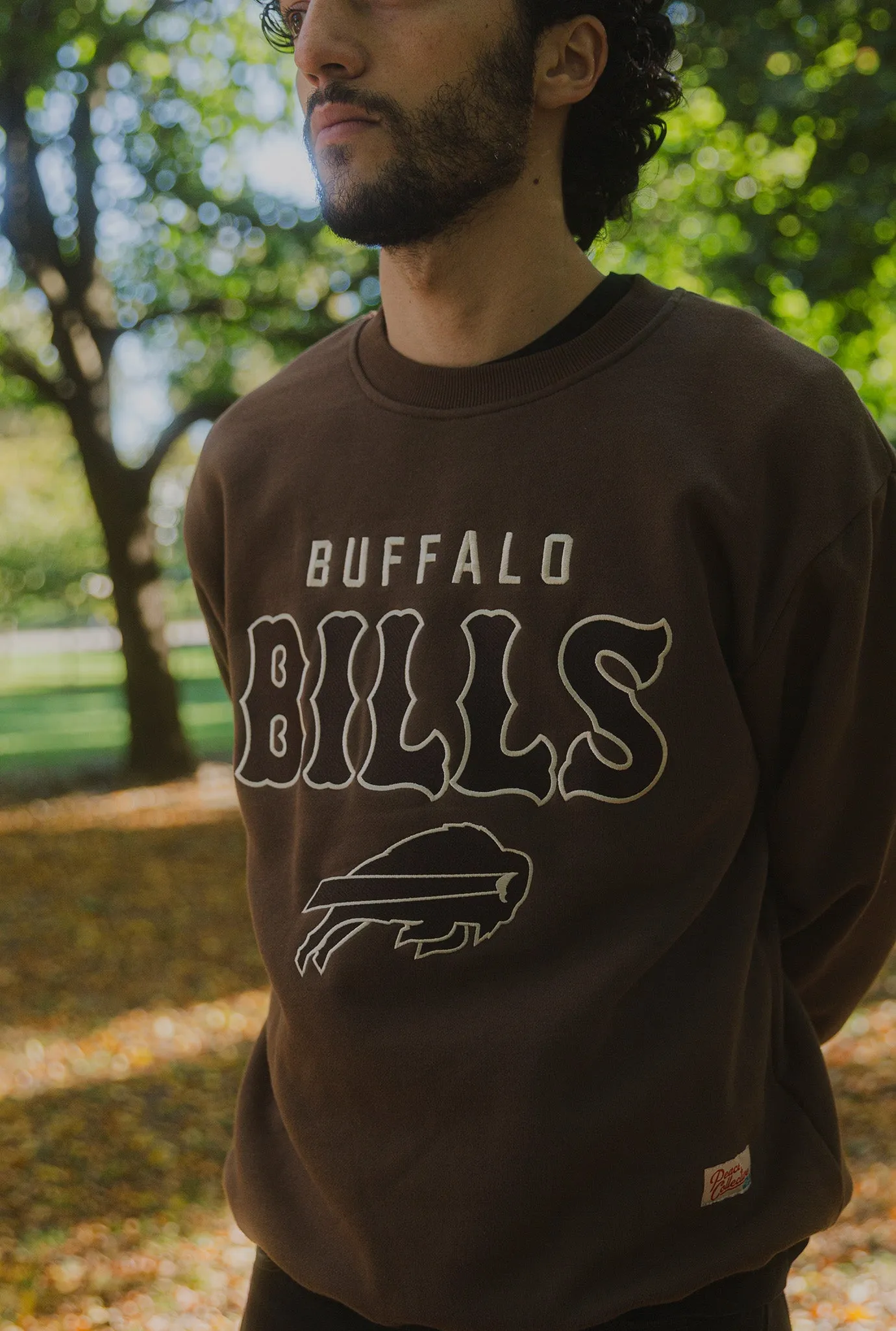 Buffalo Bills Heavyweight Crewneck - Cocoa sold by Peace-Collective