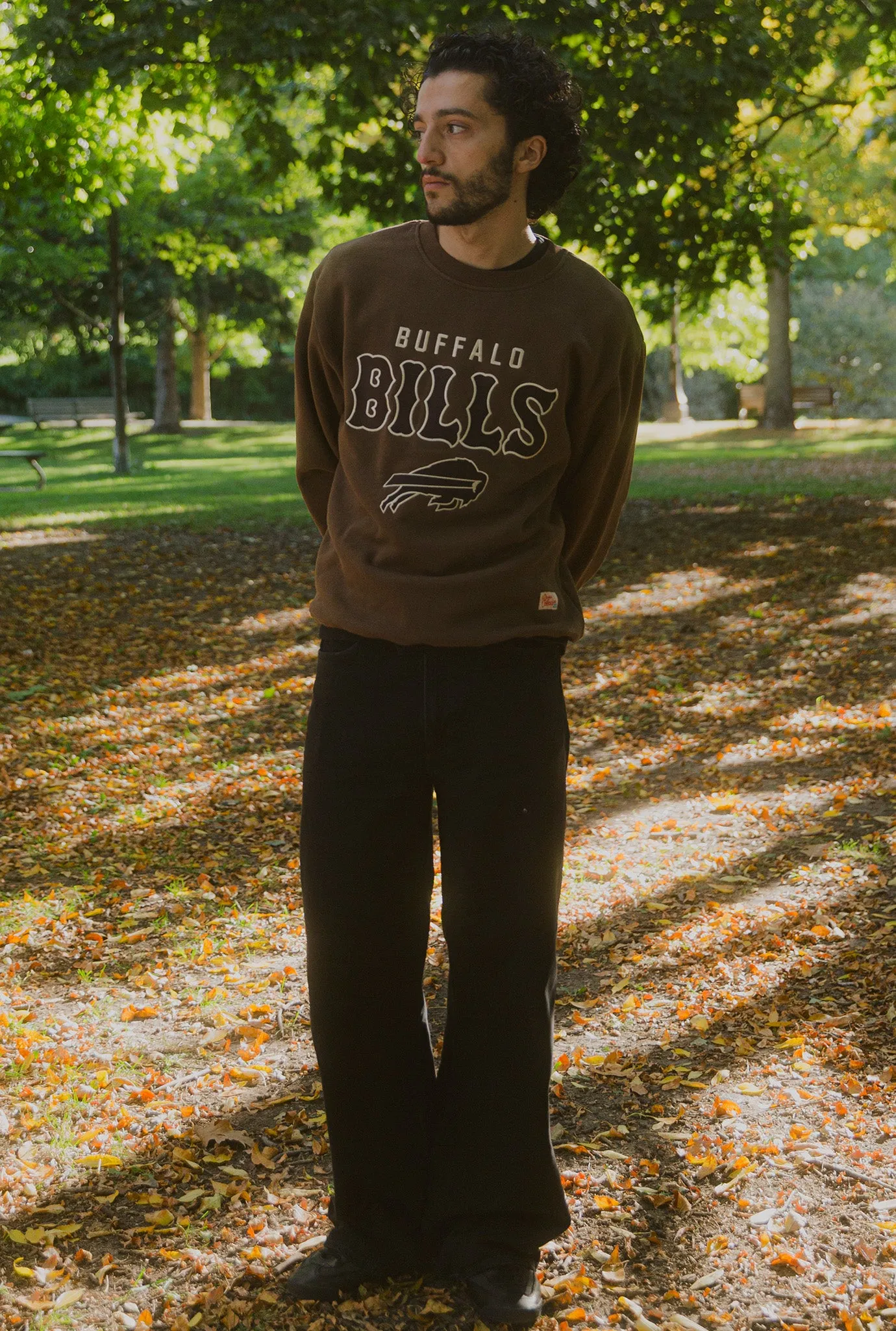 Buffalo Bills Heavyweight Crewneck - Cocoa sold by Peace-Collective product image thumbnail 2
