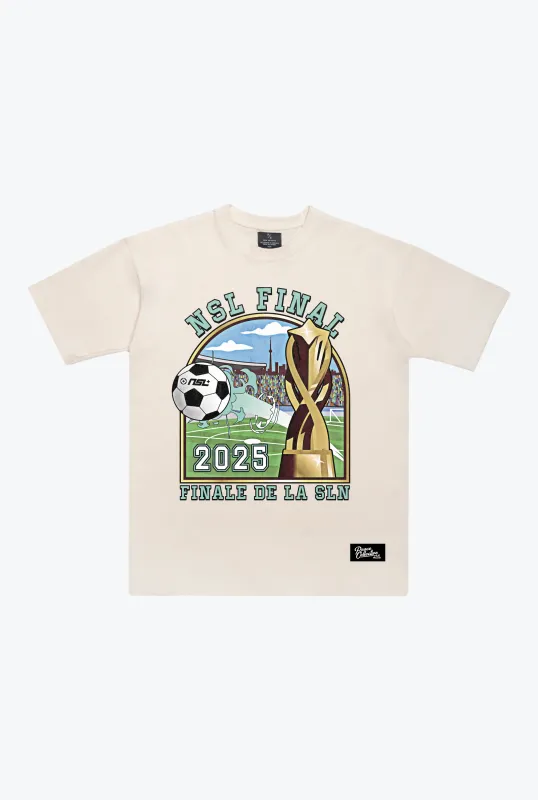 NSL Final 2025 Heavyweight T-Shirt - Ivory sold by Peace-Collective