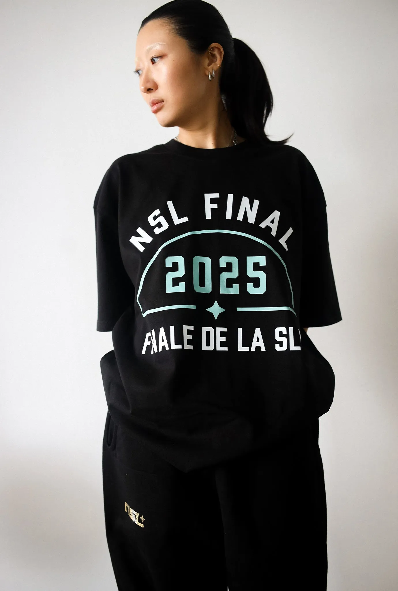 NSL Final 2025 Heavyweight T-Shirt - Black sold by Peace-Collective product image thumbnail 2