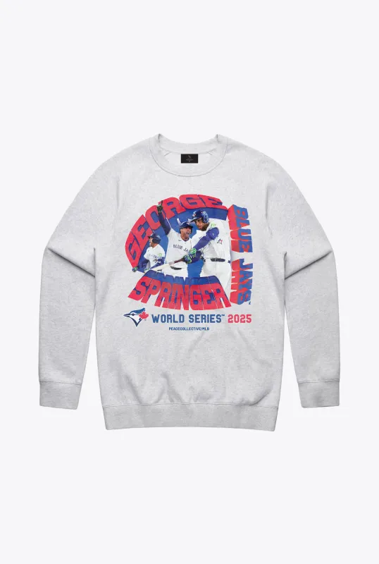 Toronto Blue Jays World Series 2025 George Springer Homerun Crewneck - Ash sold by Peace-Collective