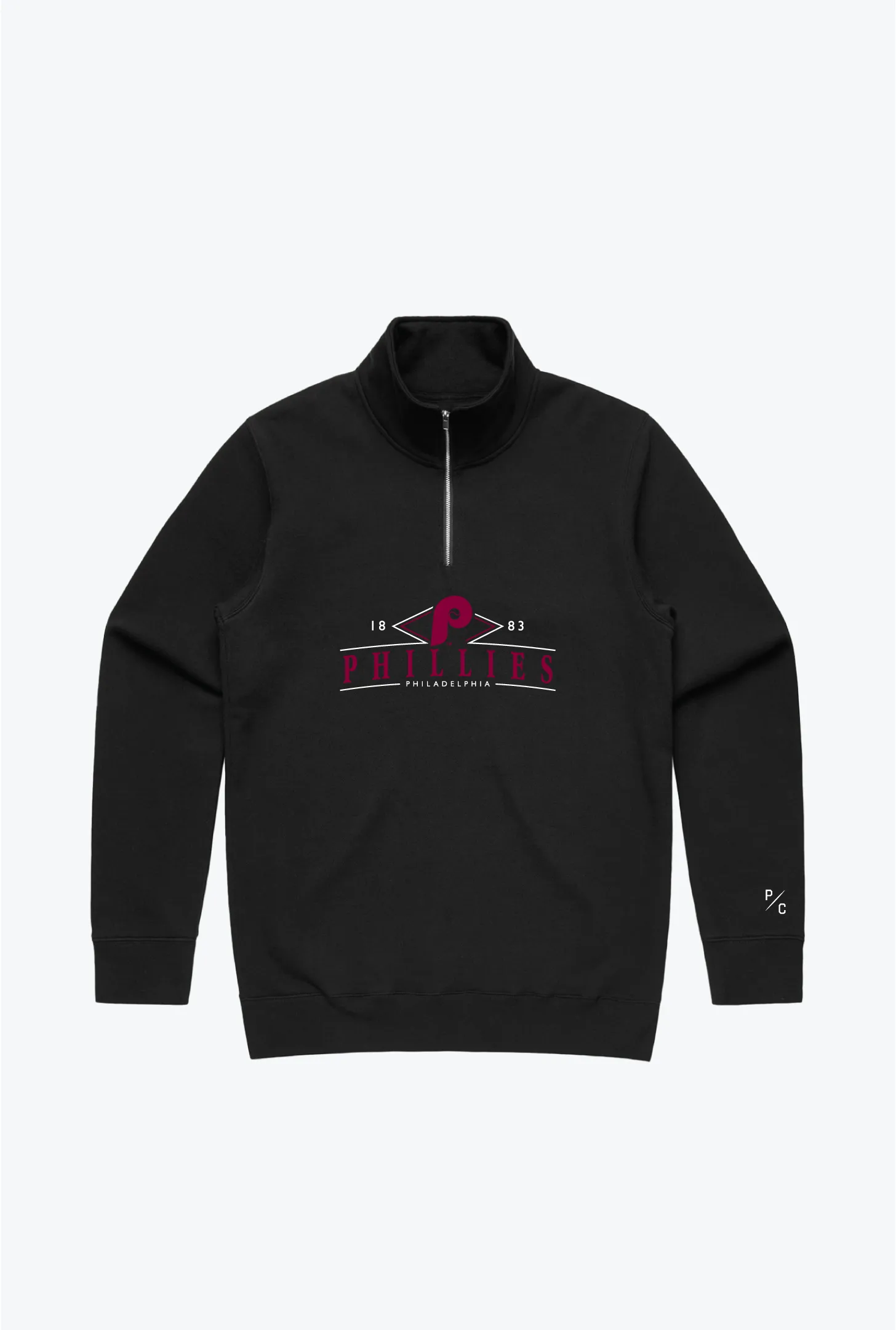 Philadelphia Phillies Quarter Zip - Black sold by Peace-Collective