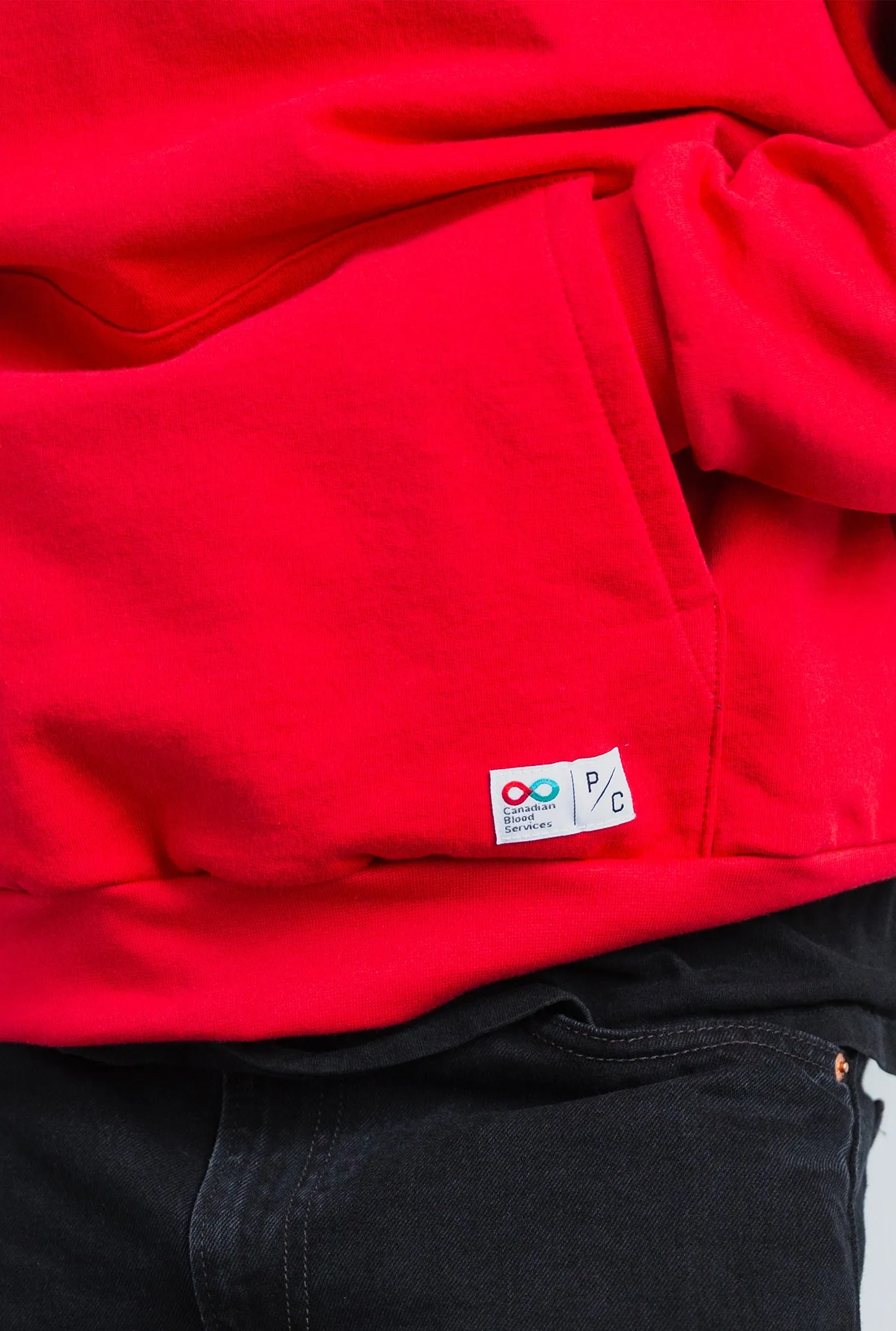 P/C x Canadian Blood Services Hoodie - Rich Red sold by Peace-Collective product image thumbnail 4