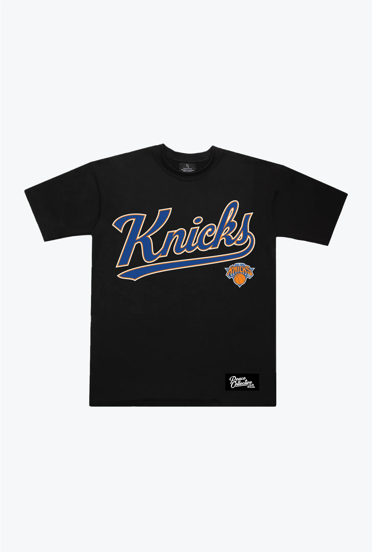 New York Knicks Spirit Heavyweight T-Shirt - Black sold by Peace-Collective
