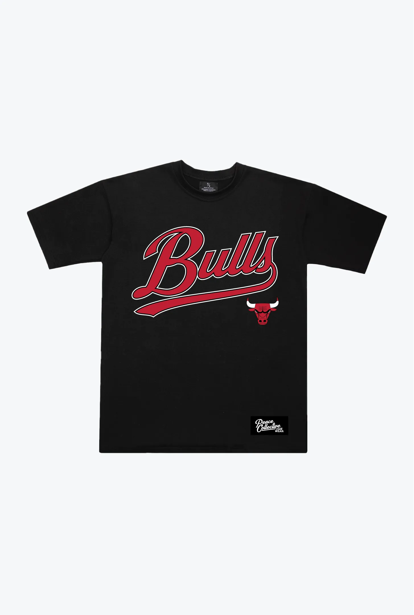 Chicago Bulls Spirit Heavyweight T-Shirt - Black sold by Peace-Collective