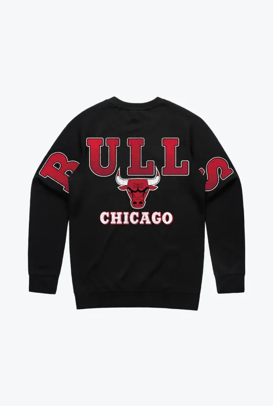 Chicago Bulls Spirit Crewneck - Black sold by Peace-Collective