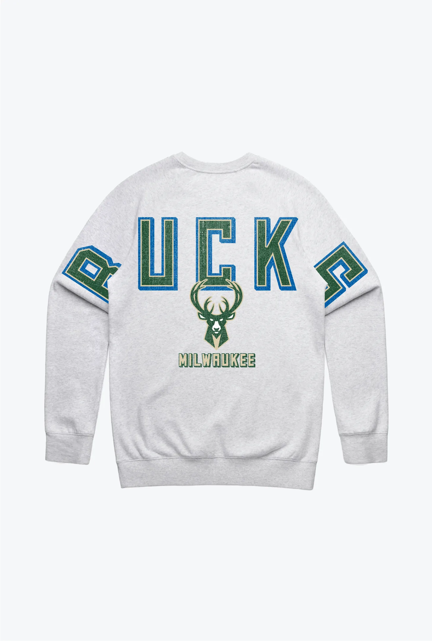 Milwaukee Bucks Spirit Crewneck - Ash sold by Peace-Collective