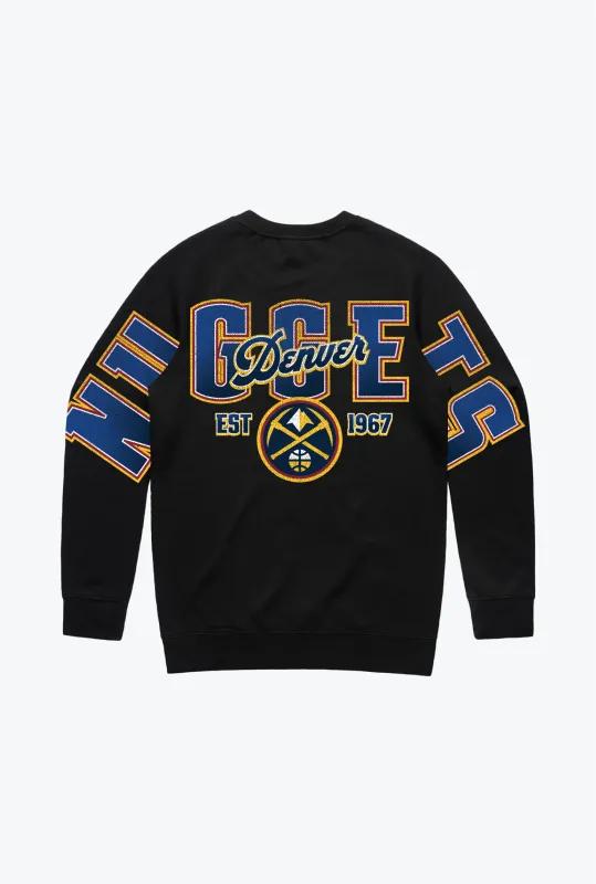 Denver Nuggets Spirit Crewneck - Black sold by Peace-Collective