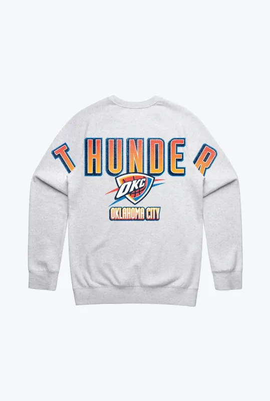 Oklahoma City Thunder Spirit Crewneck - Ash sold by Peace-Collective
