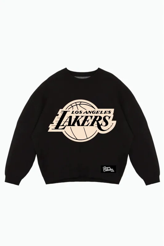 Los Angeles Lakers Knit Sweater - Black sold by Peace-Collective