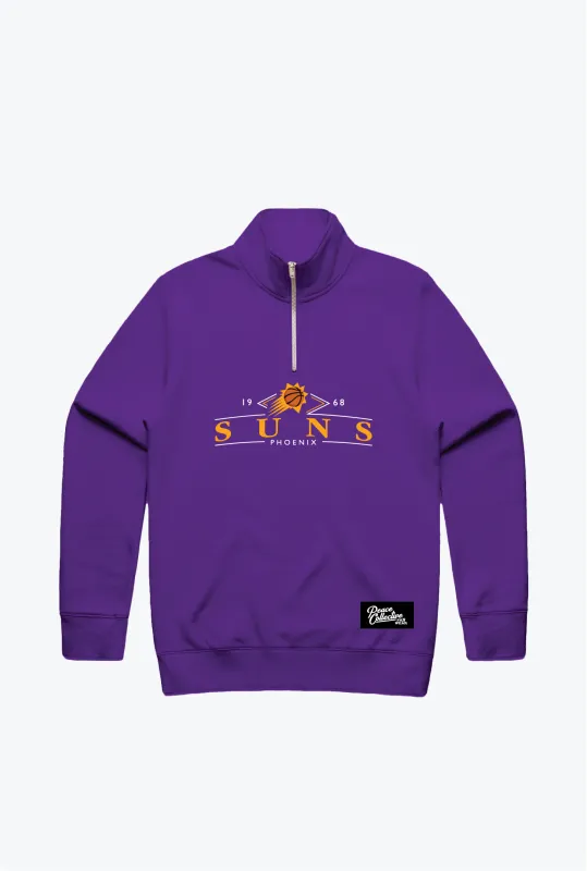 Phoenix Suns Vintage Quarter Zip - Purple sold by Peace-Collective