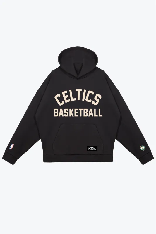 Boston Celtics SuperHeavy™️ Hoodie - Off Black sold by Peace-Collective