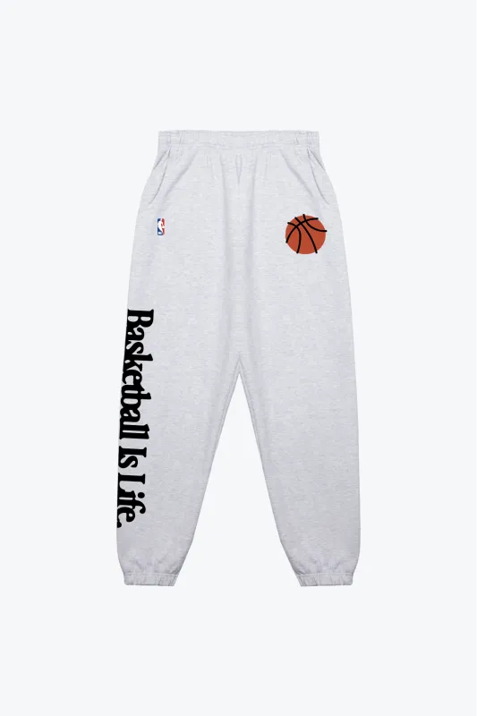 Basketball is Life SuperHeavy™️ Jogger - Ash sold by Peace-Collective