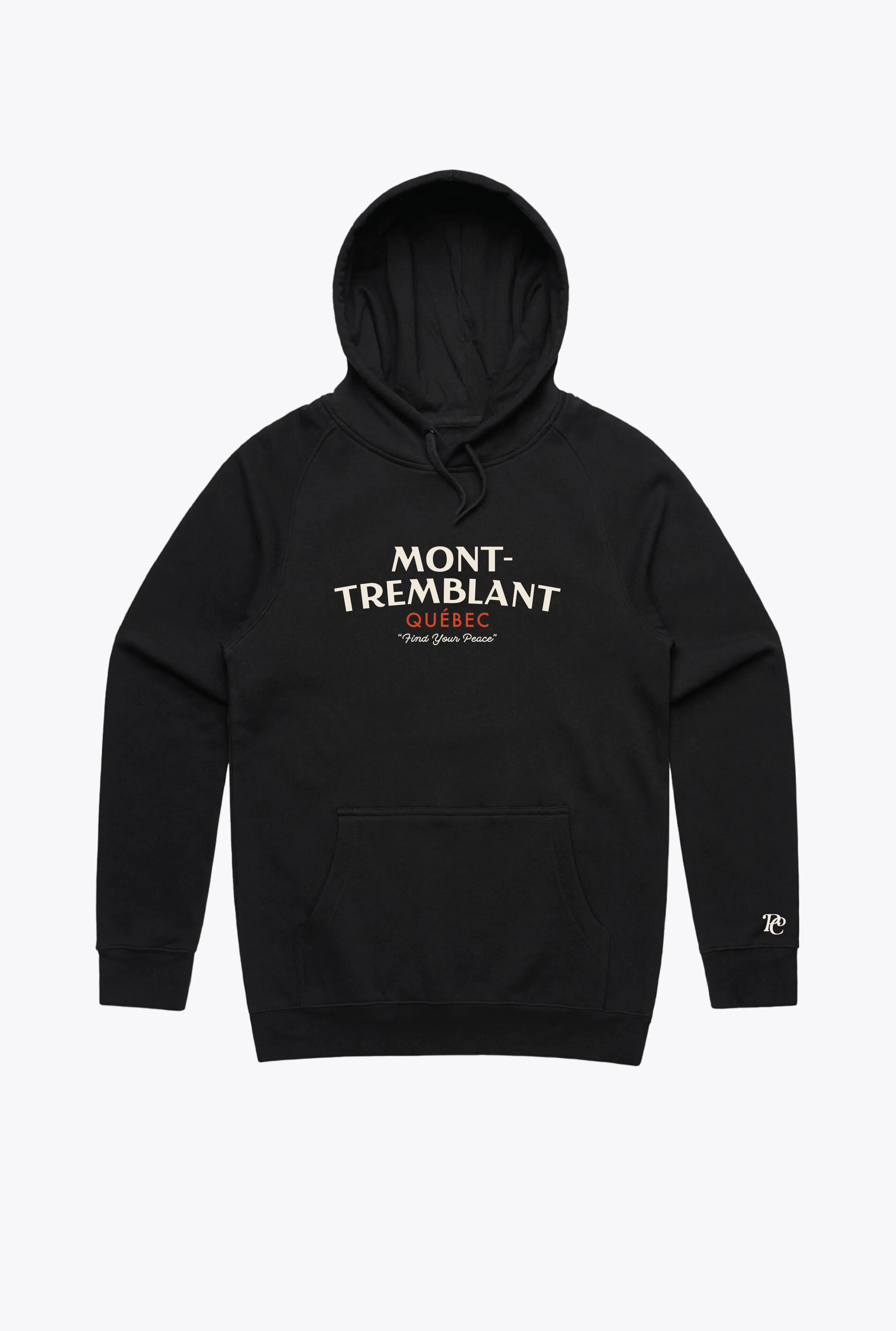 Mont-Tremblant Winter Escape Hoodie - Black sold by Peace-Collective