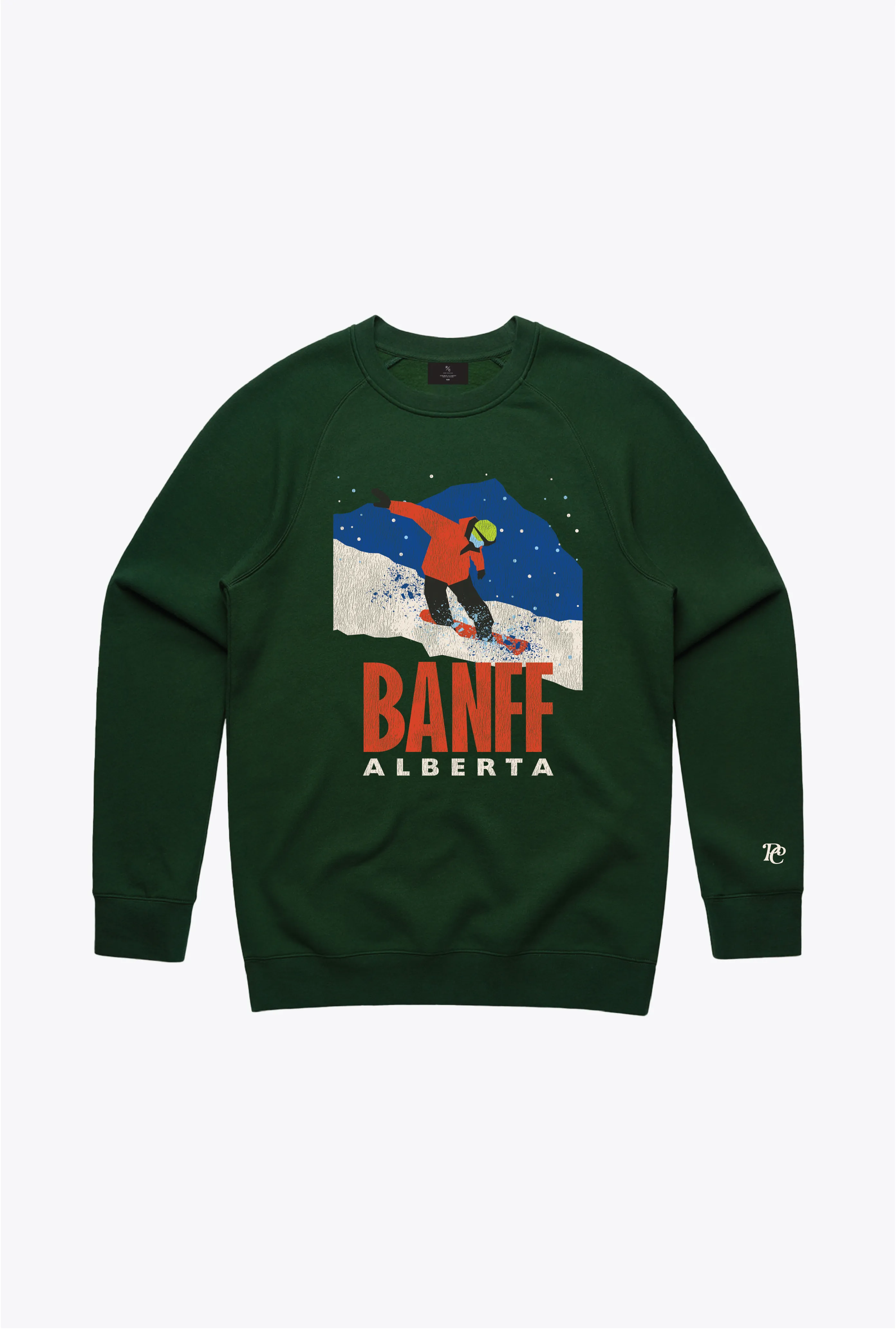 Banff Winter Escape Crewneck - Forest Green sold by Peace-Collective
