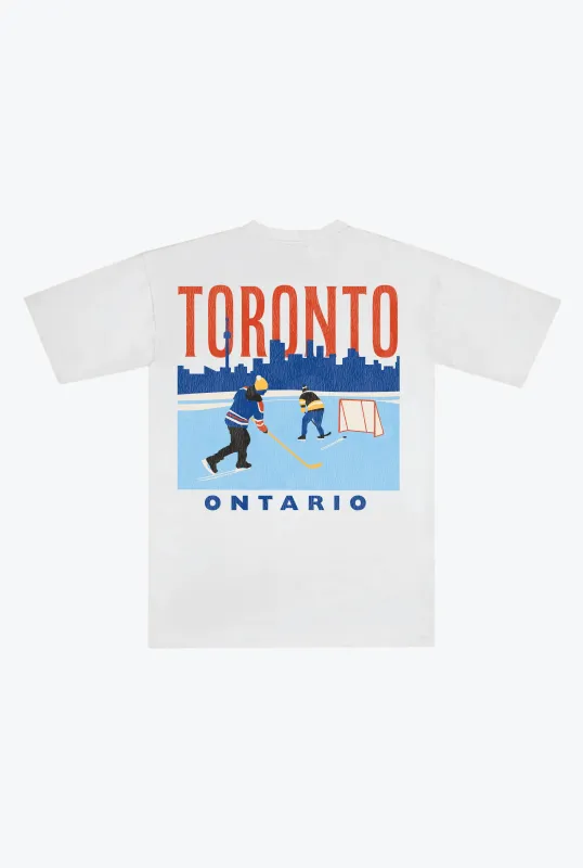 Toronto Winter Escape Heavyweight T-Shirt - White sold by Peace-Collective