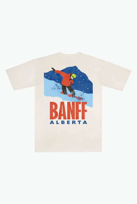 Banff Winter Escape Heavyweight T-Shirt - Ivory sold by Peace-Collective