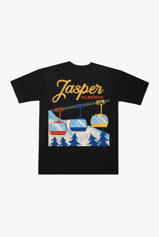 Jasper Winter Escape Heavyweight T-Shirt - Black sold by Peace-Collective