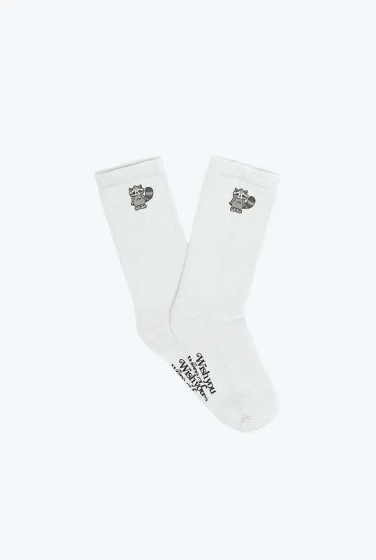 Toronto Wish You Were Here Crew Socks - White sold by Peace-Collective