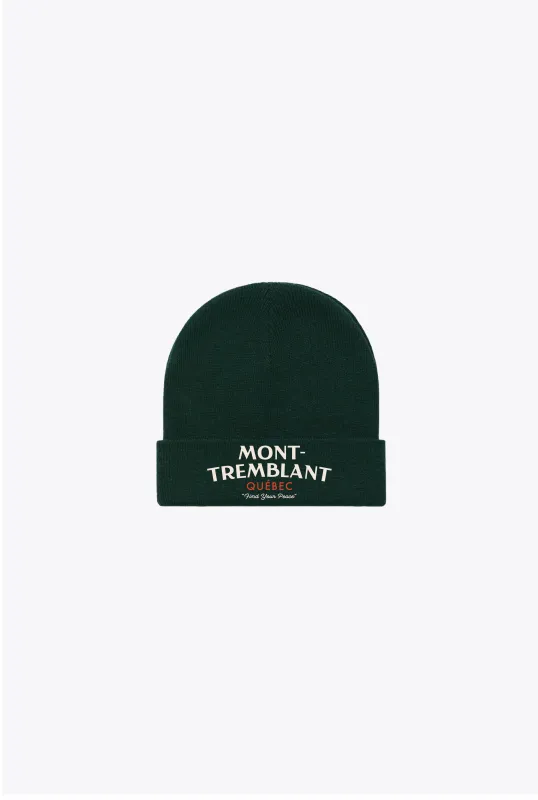Mont-Tremblant Winter Escape Beanie - Forest Green sold by Peace-Collective