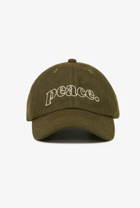 Peace Basics Dad Cap - Olive made by Peace-Collective