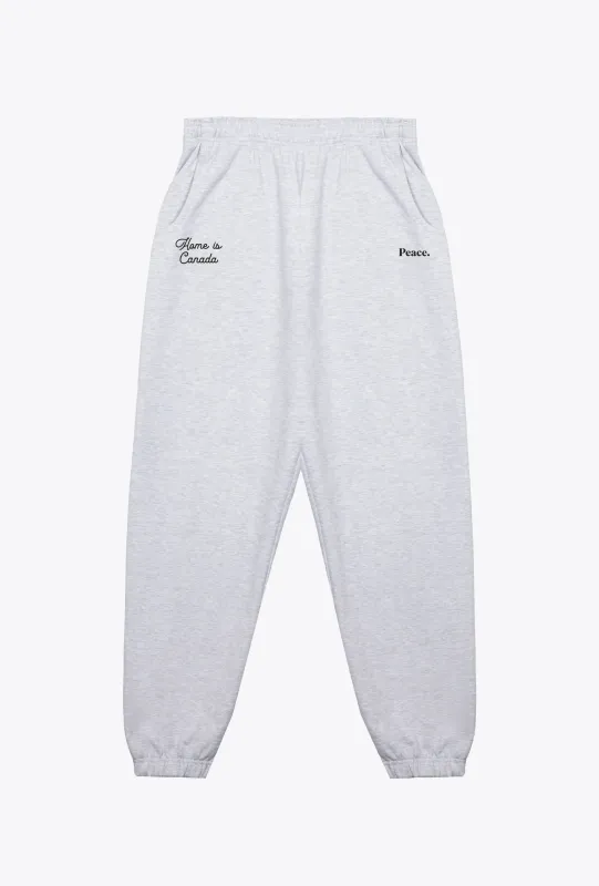 Home is Canada Anniversary Heavyweight Jogger - Ash sold by Peace-Collective