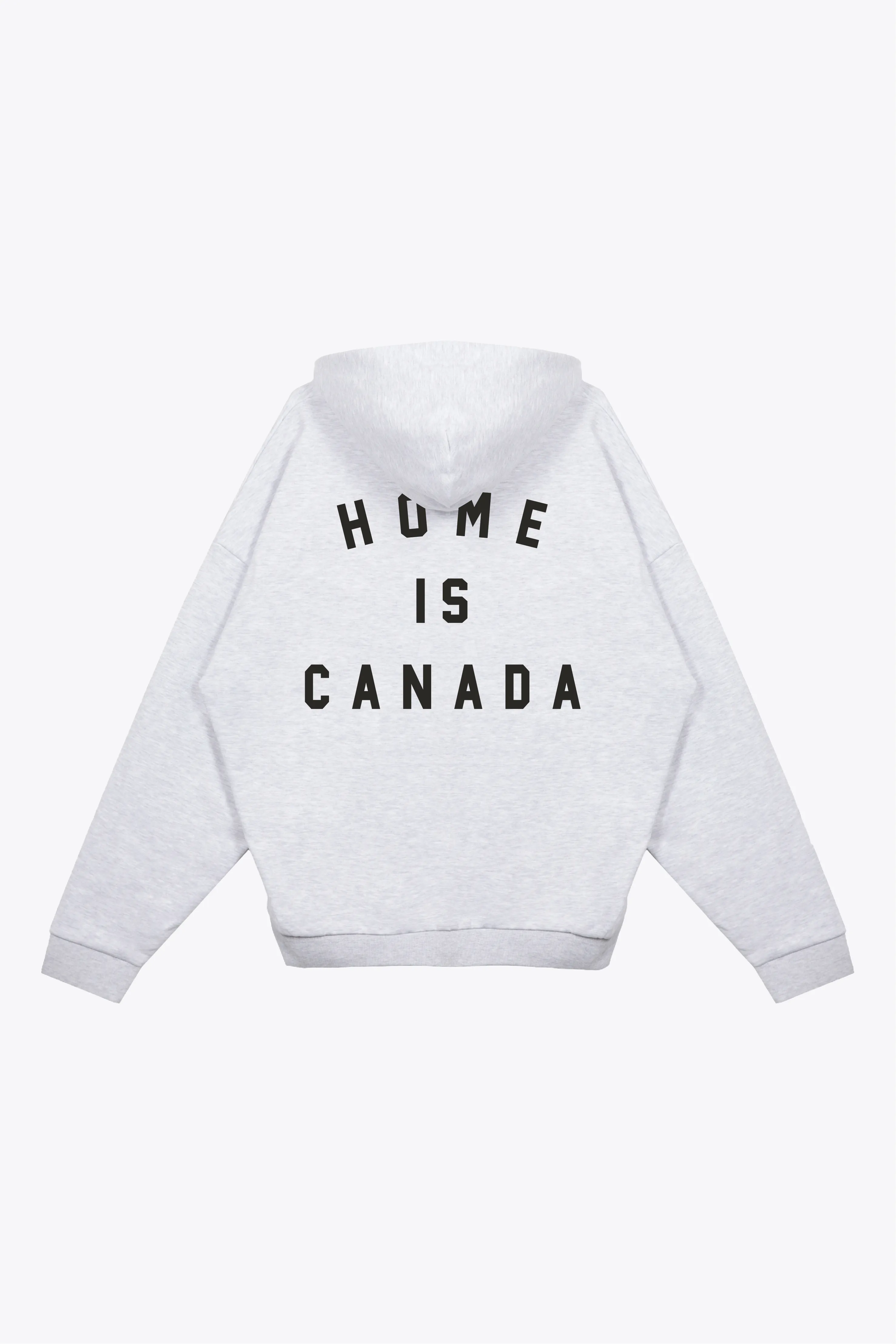 Home is Canada Anniversary Heavyweight Hoodie - Grey Melange sold by Peace-Collective