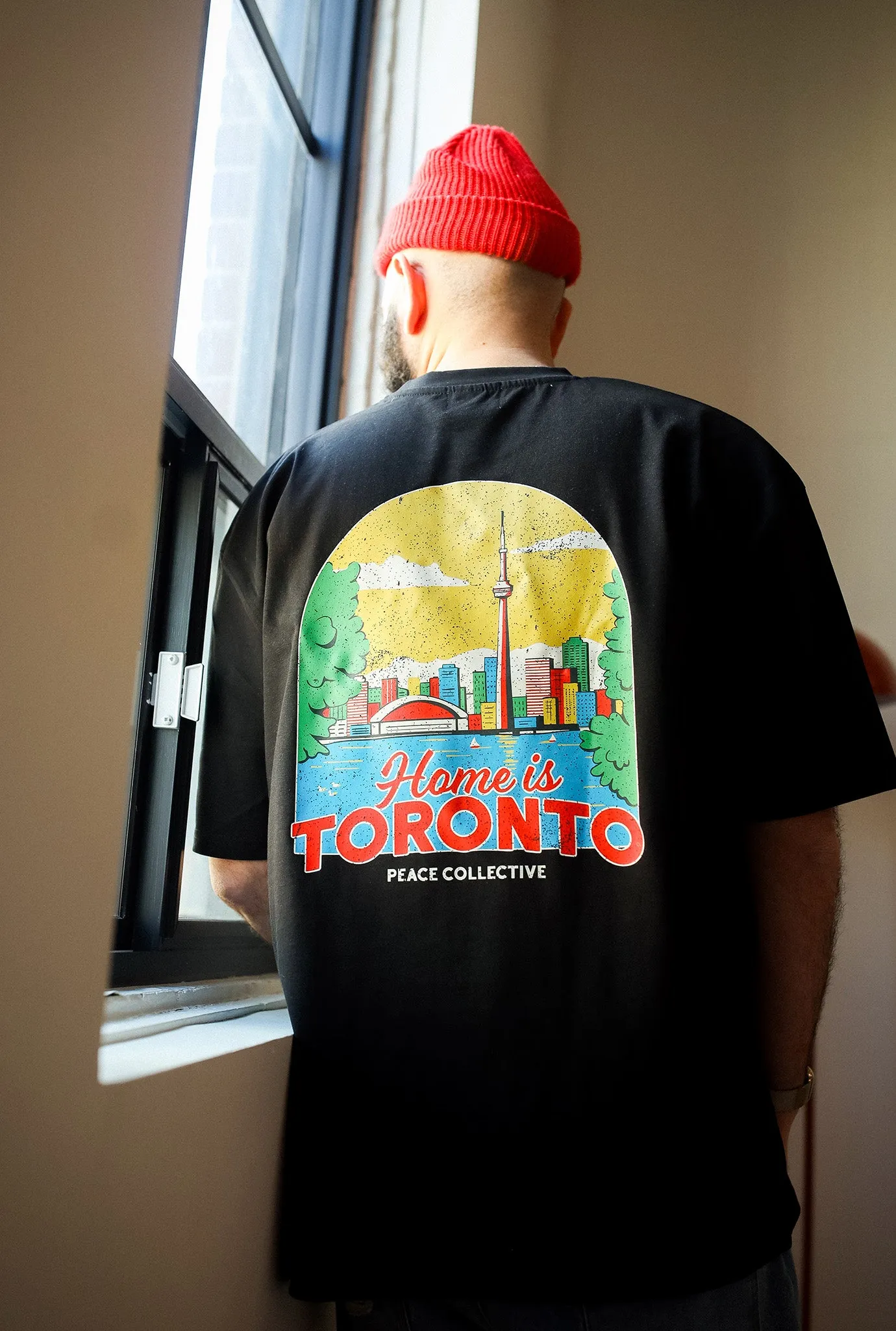 Home is Toronto Heavyweight Garment Dyed T-Shirt - Black sold by Peace-Collective product image thumbnail 3