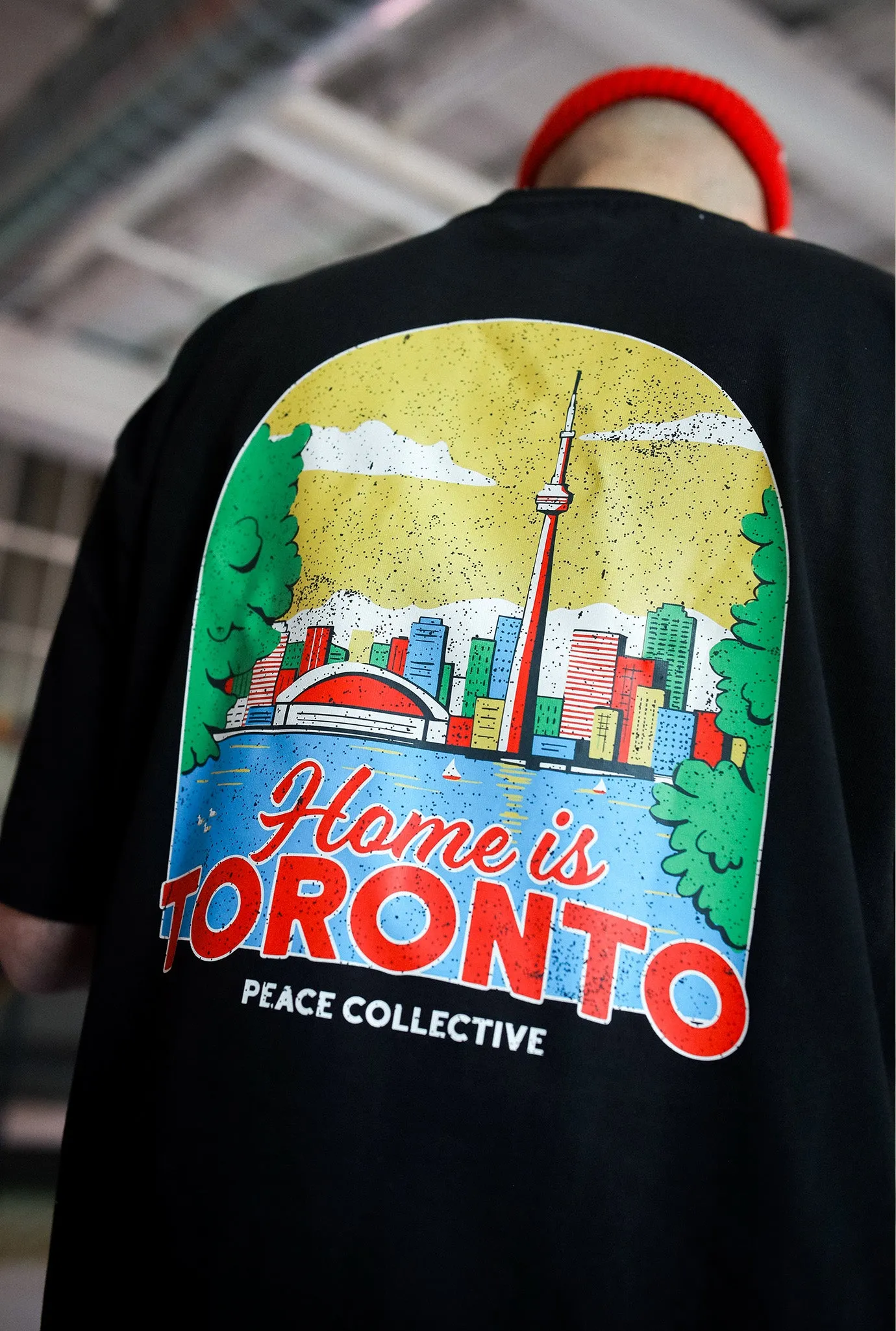 Home is Toronto Heavyweight Garment Dyed T-Shirt - Black sold by Peace-Collective product image thumbnail 4