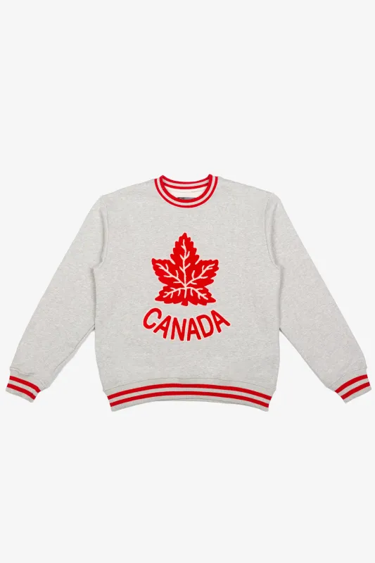 Hockey Canada Heavyweight Crewneck - Grey Melange sold by Peace-Collective