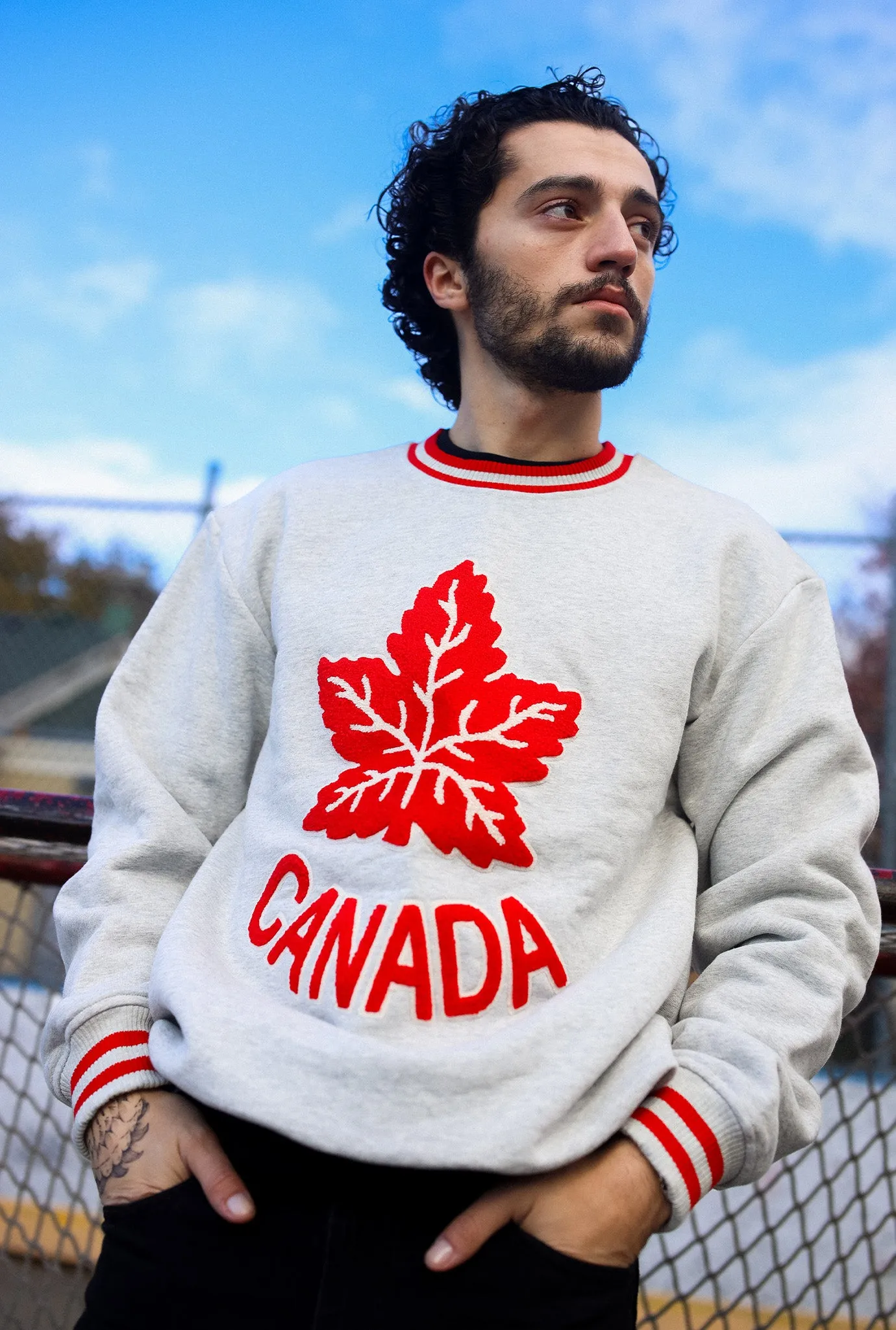 Hockey Canada Heavyweight Crewneck - Grey Melange sold by Peace-Collective product image thumbnail 3
