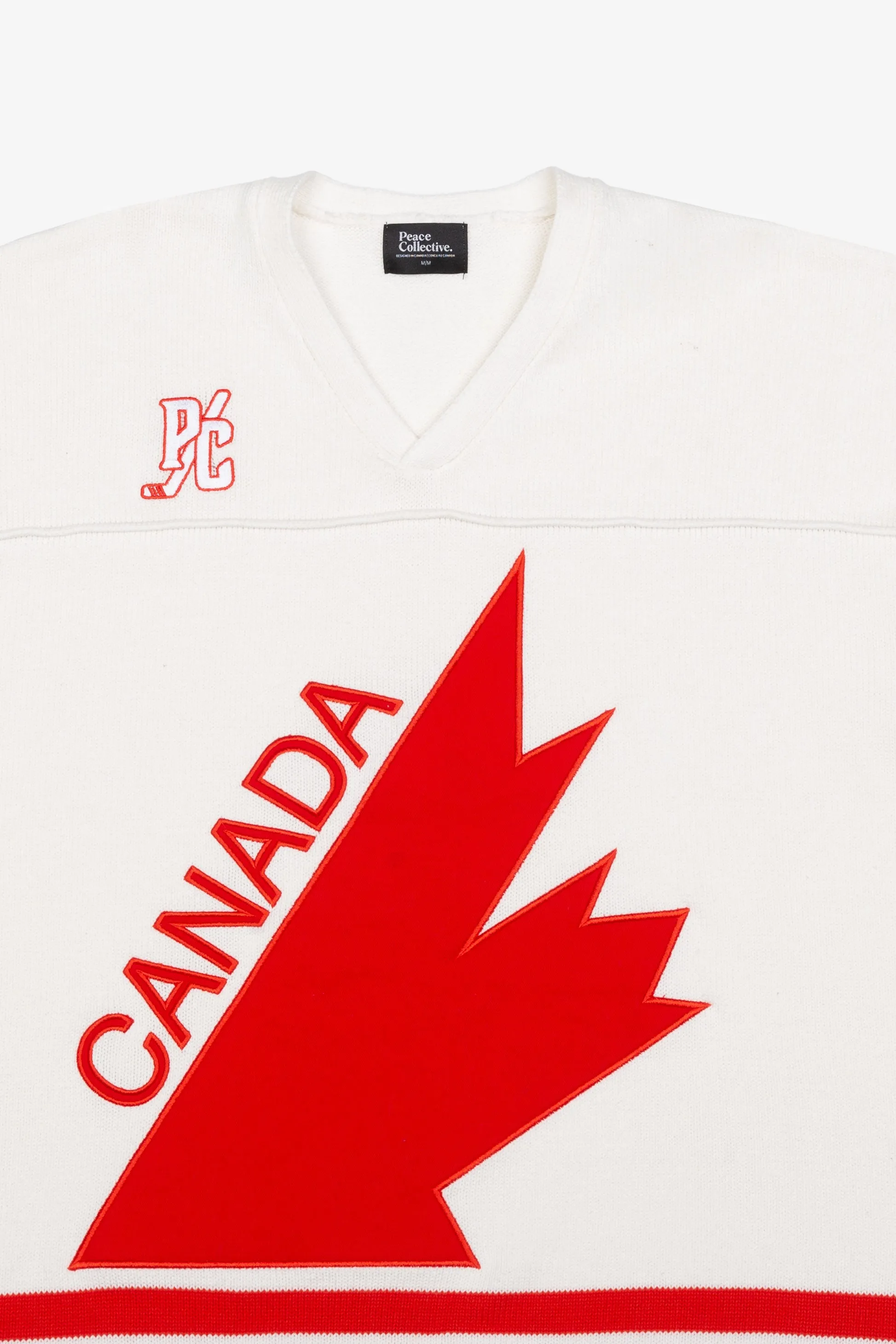 Hockey Canada Knit Long Sleeve Jersey - White sold by Peace-Collective product image thumbnail 5