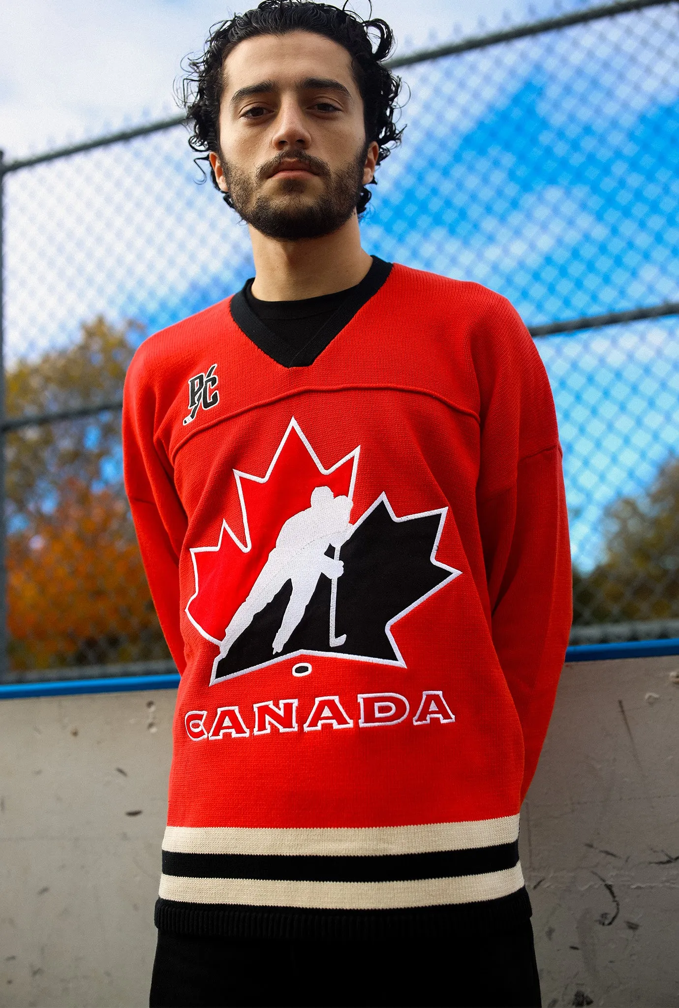 Hockey Canada Knit Sweater - Red sold by Peace-Collective product image thumbnail 4