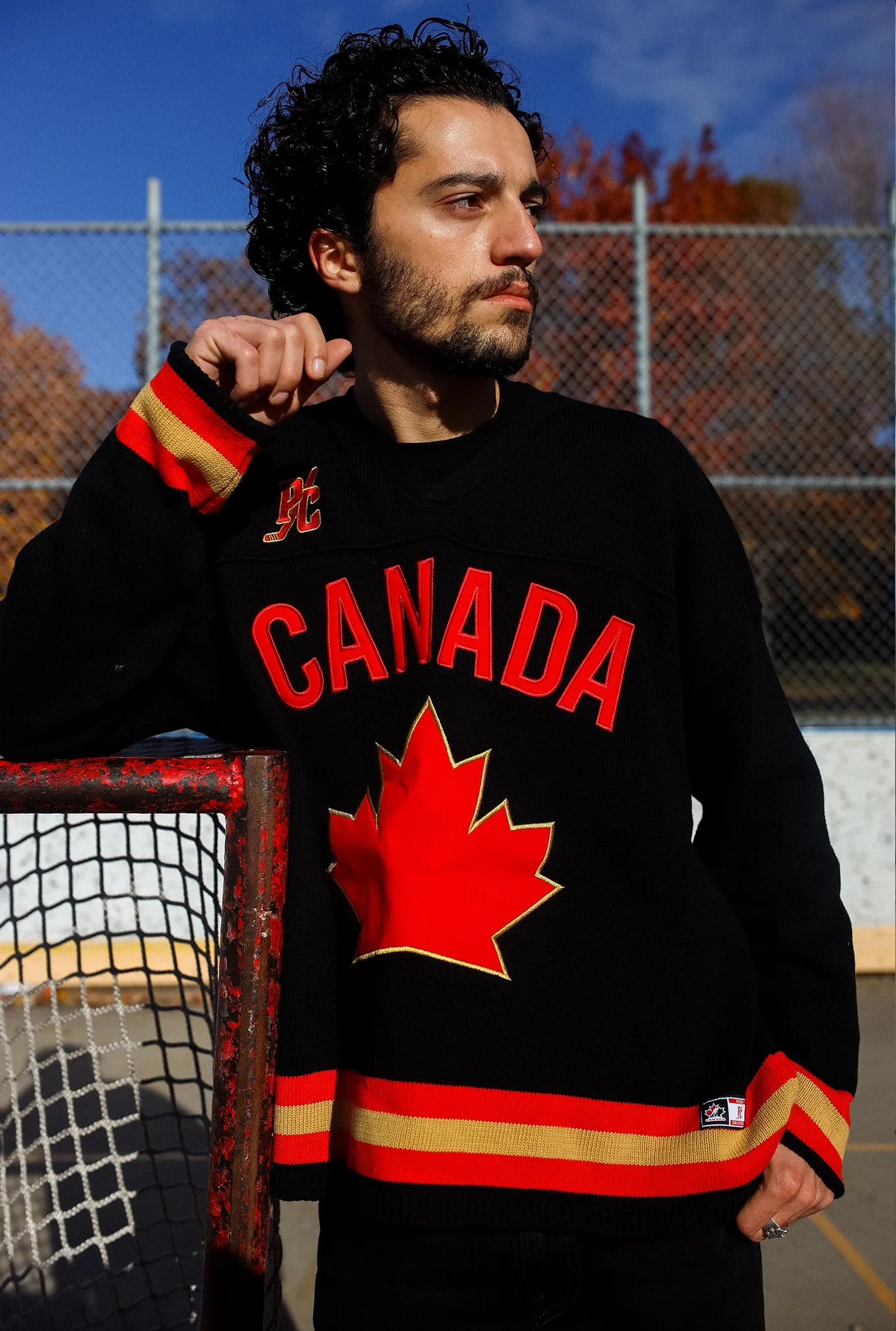 Hockey Canada Knit Sweater - Black sold by Peace-Collective product image thumbnail 2