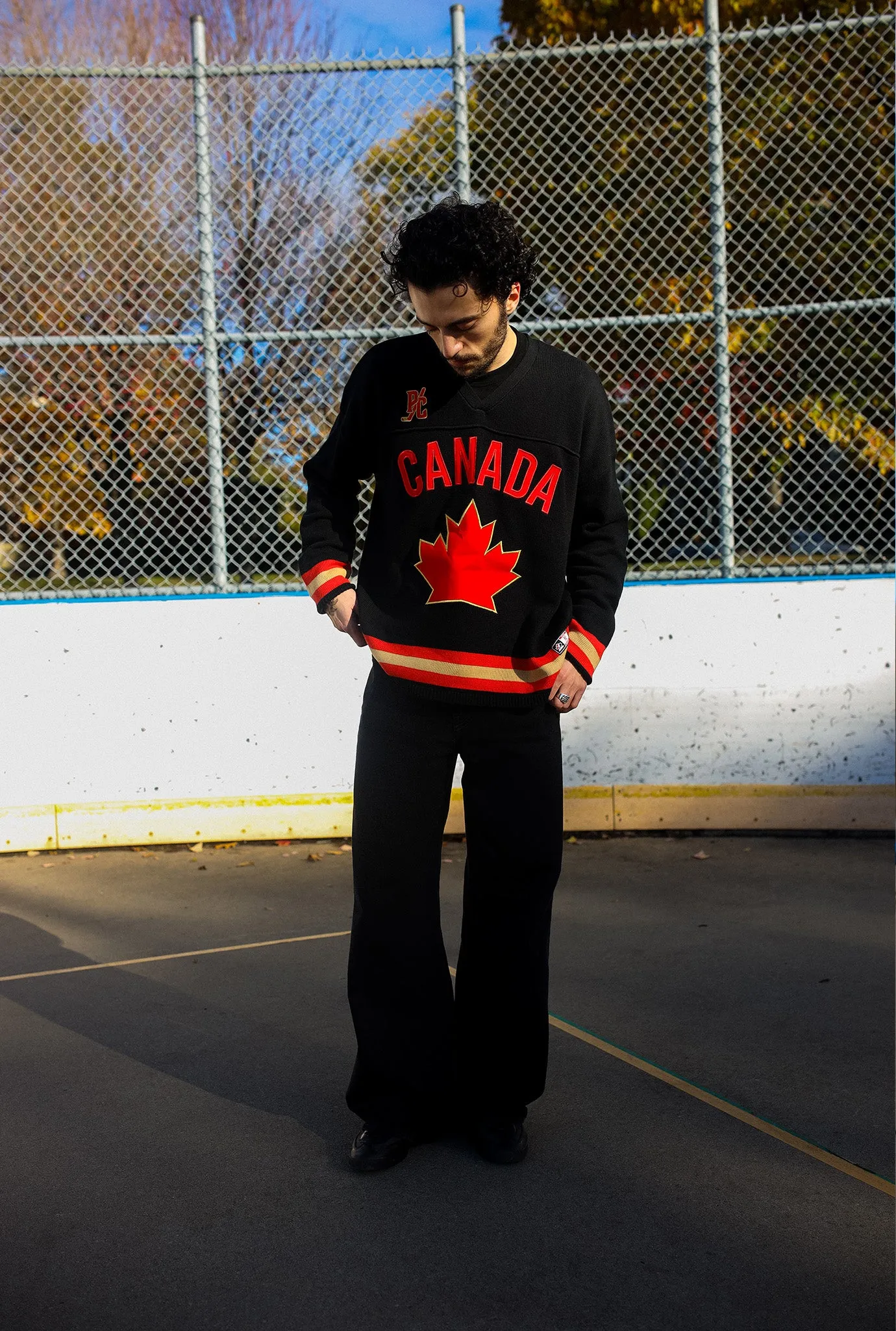 Hockey Canada Knit Sweater - Black sold by Peace-Collective product image thumbnail 5