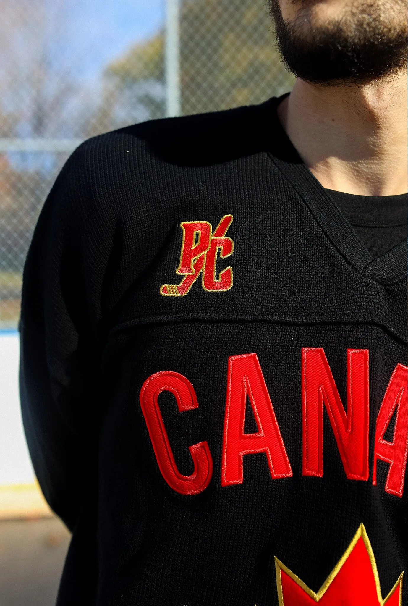 Hockey Canada Knit Sweater - Black sold by Peace-Collective product image thumbnail 3