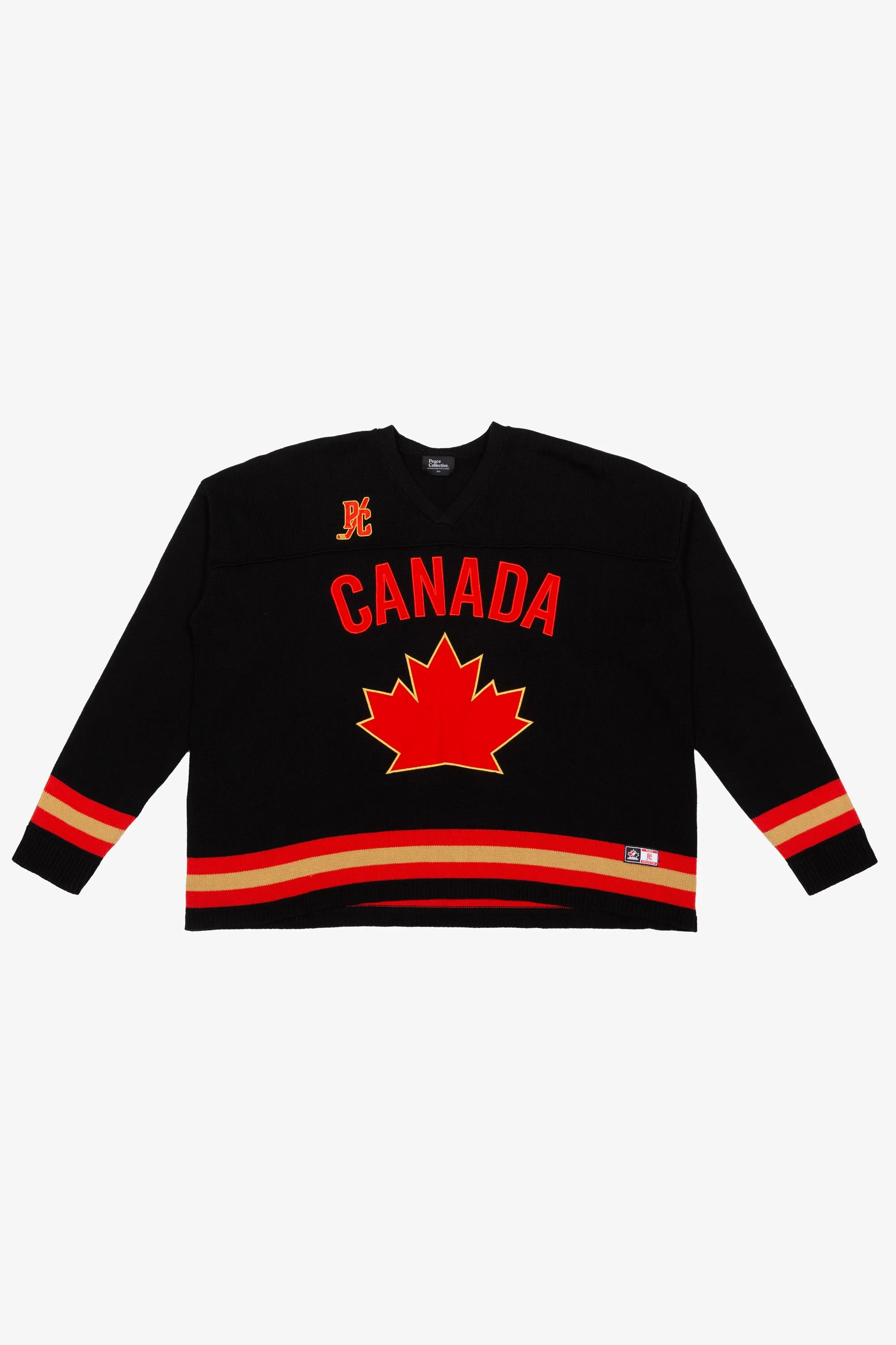 Hockey Canada Knit Sweater - Black sold by Peace-Collective