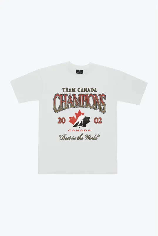 Hockey Canada Heavyweight T-Shirt - White sold by Peace-Collective