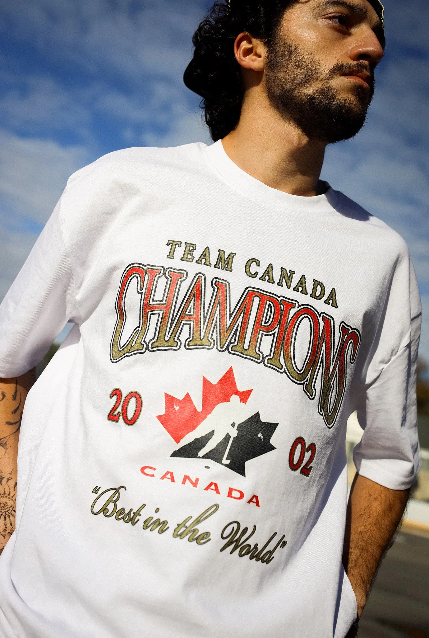 Hockey Canada Heavyweight T-Shirt - White sold by Peace-Collective product image thumbnail 3