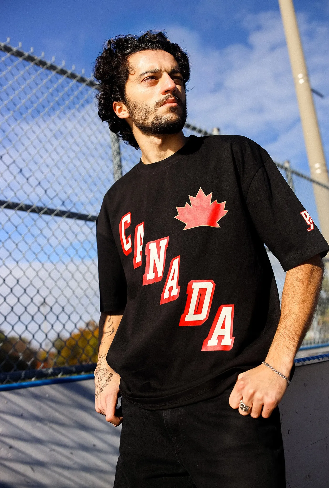 Hockey Canada Heavyweight T-Shirt - Black sold by Peace-Collective product image thumbnail 3