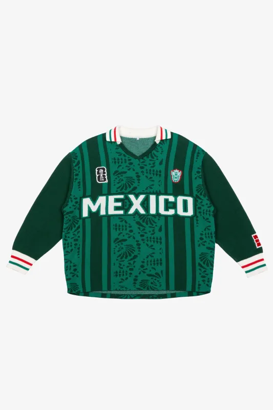 FIFA World Cup 2026™ Mexico Knit Long Sleeve Jersey - Green sold by Peace-Collective