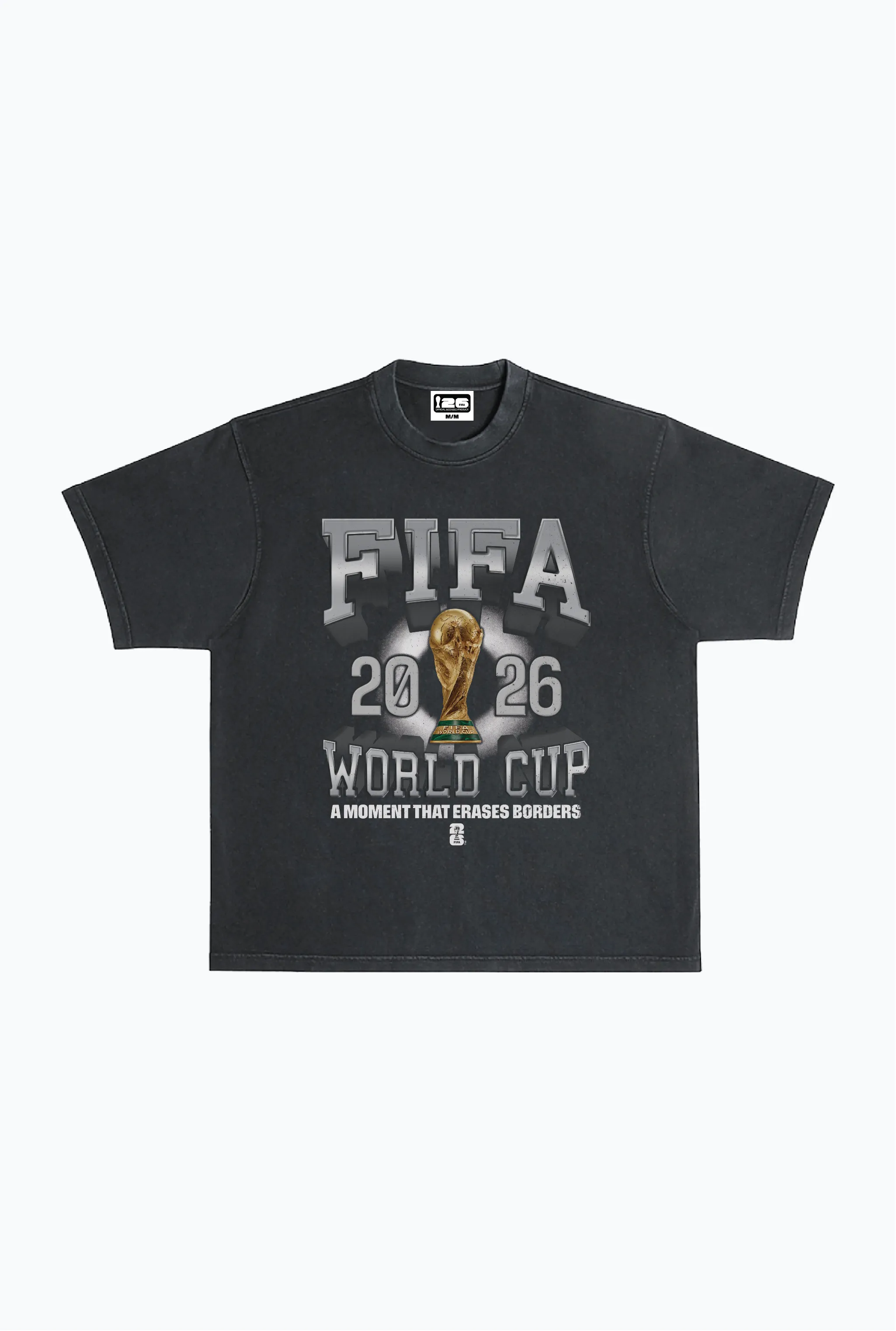 FIFA World Cup 2026™ Heavyweight Garment Dyed T-Shirt - Black sold by Peace-Collective