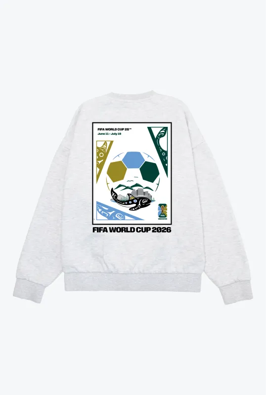 FIFA World Cup 2026™ Vancouver Poster Crewneck - Ash made by Peace-Collective