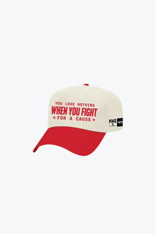 P/C x Muhammad Ali A-Frame Cap - Ivory / Red sold by Peace-Collective