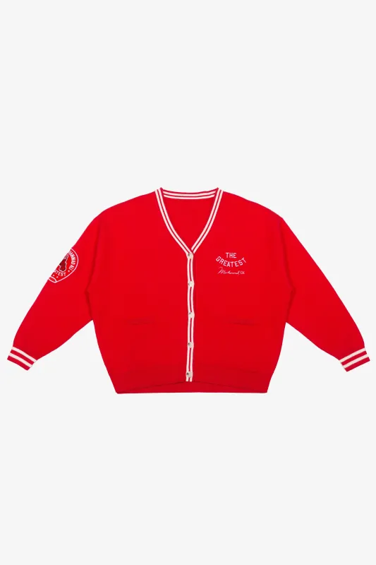 P/C x Muhammad Ali Knit Cardigan - Red sold by Peace-Collective