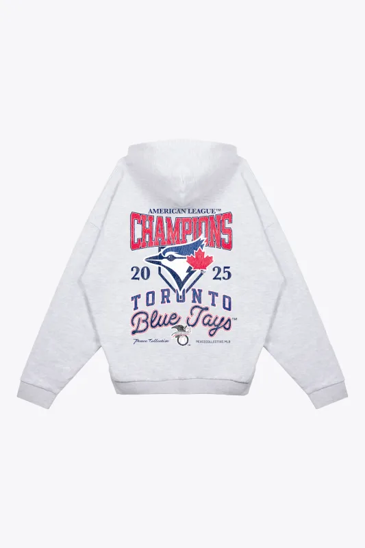 Toronto Blue Jays ALCS 2025 Champions Heavyweight Hoodie - Ash made by Peace-Collective