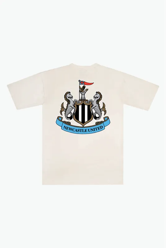 Newcastle United Essentials Heavyweight T-Shirt - Ivory made by Peace-Collective