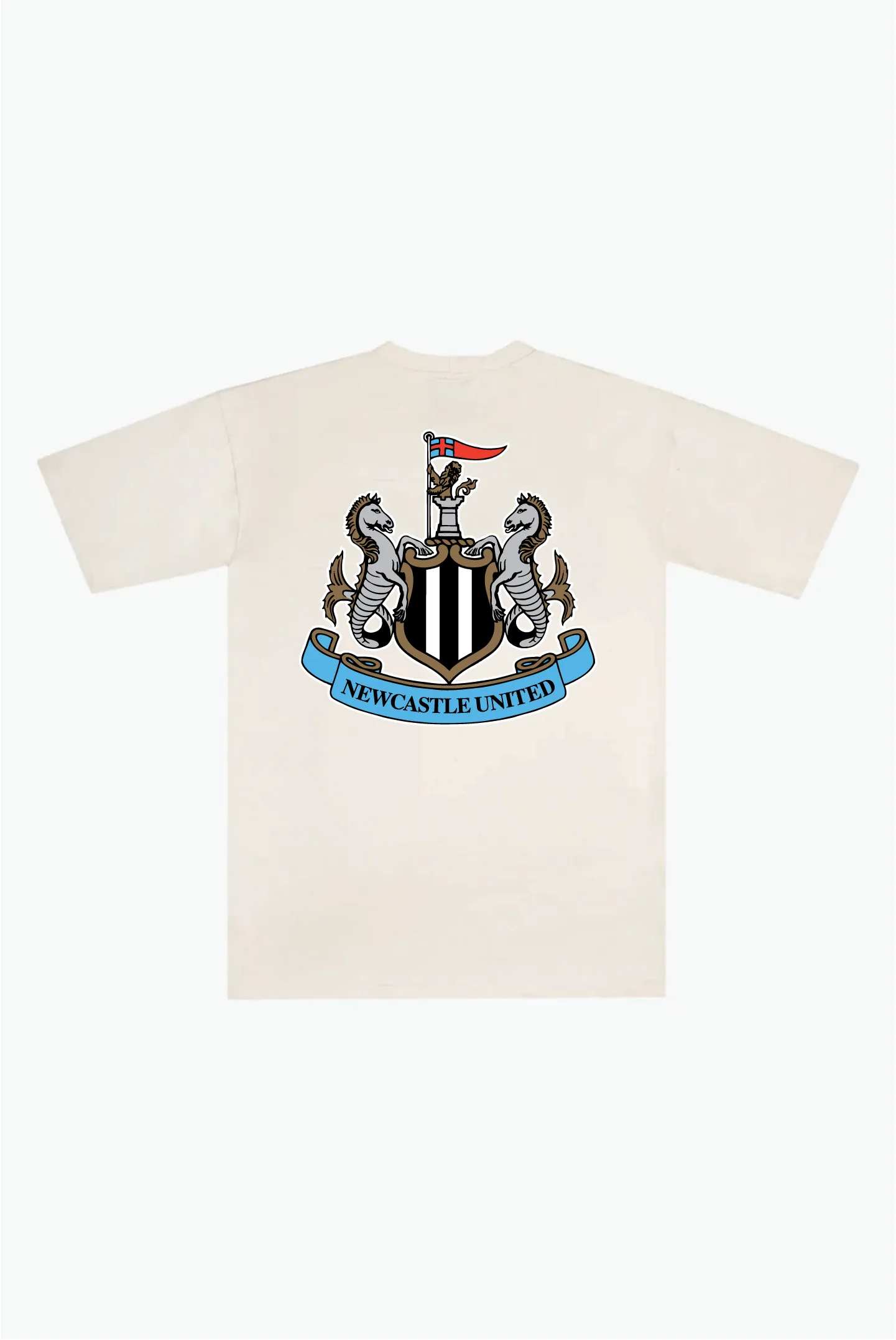 Newcastle United Essentials Heavyweight T-Shirt - Ivory sold by Peace-Collective