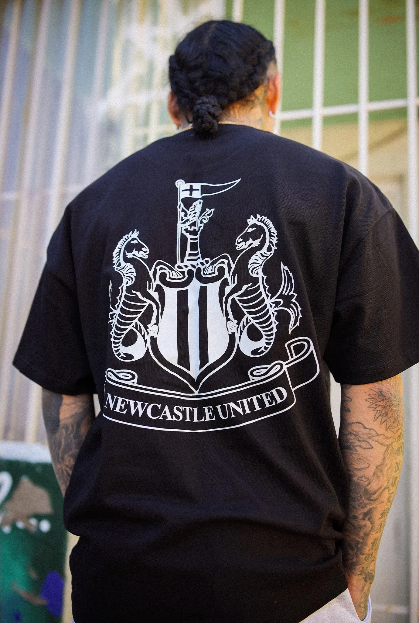 Newcastle United Essentials Heavyweight T-Shirt - Black sold by Peace-Collective product image thumbnail 5