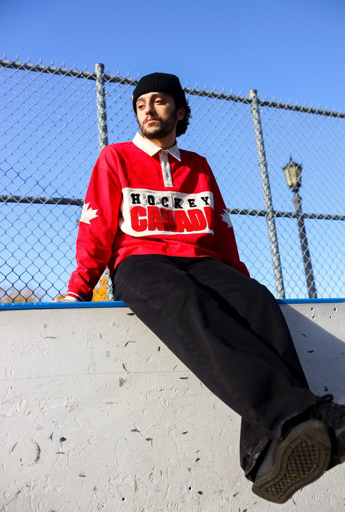 Hockey Canada Fleece Polo - Red sold by Peace-Collective product image thumbnail 4